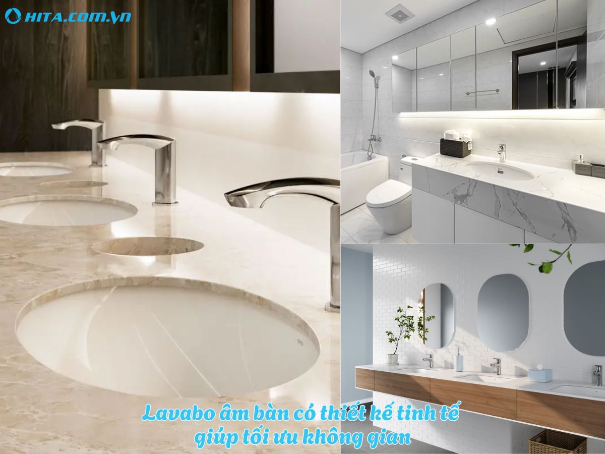 Những điểm kh&aacute;c biệt giữa lavabo đặt b&agrave;n v&agrave; lavabo &acirc;m b&agrave;n 2