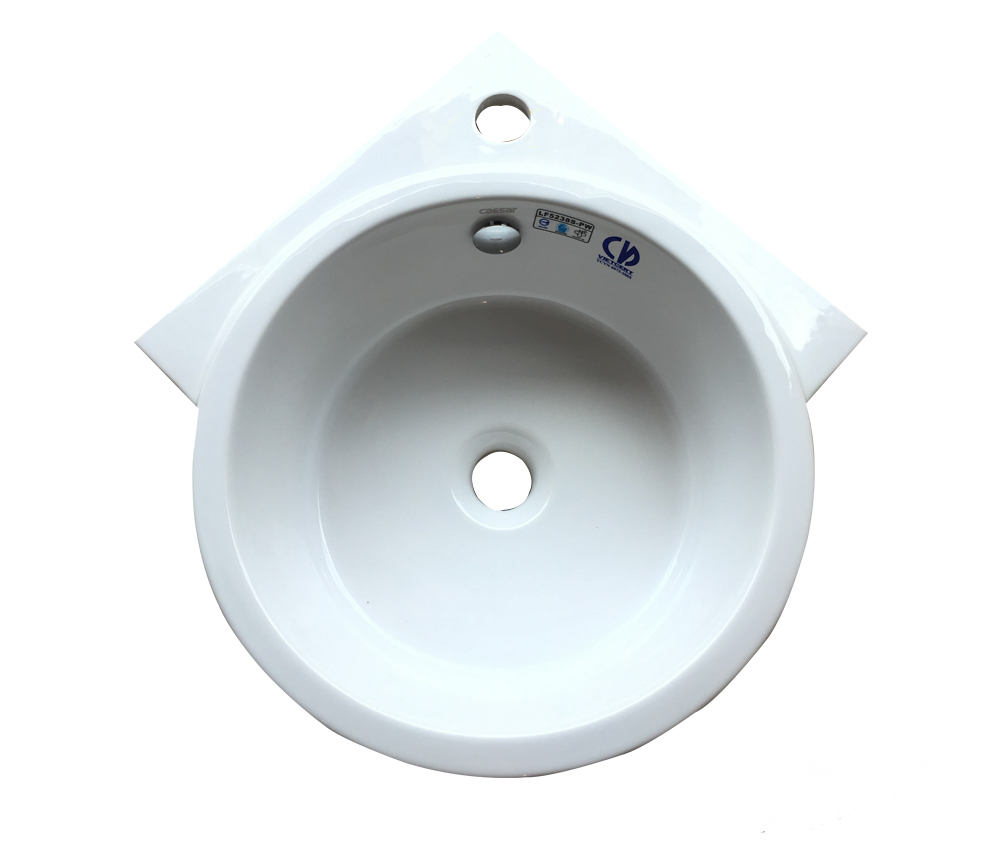 Lavabo góc loại nhỏ Caesar LF5238-PW