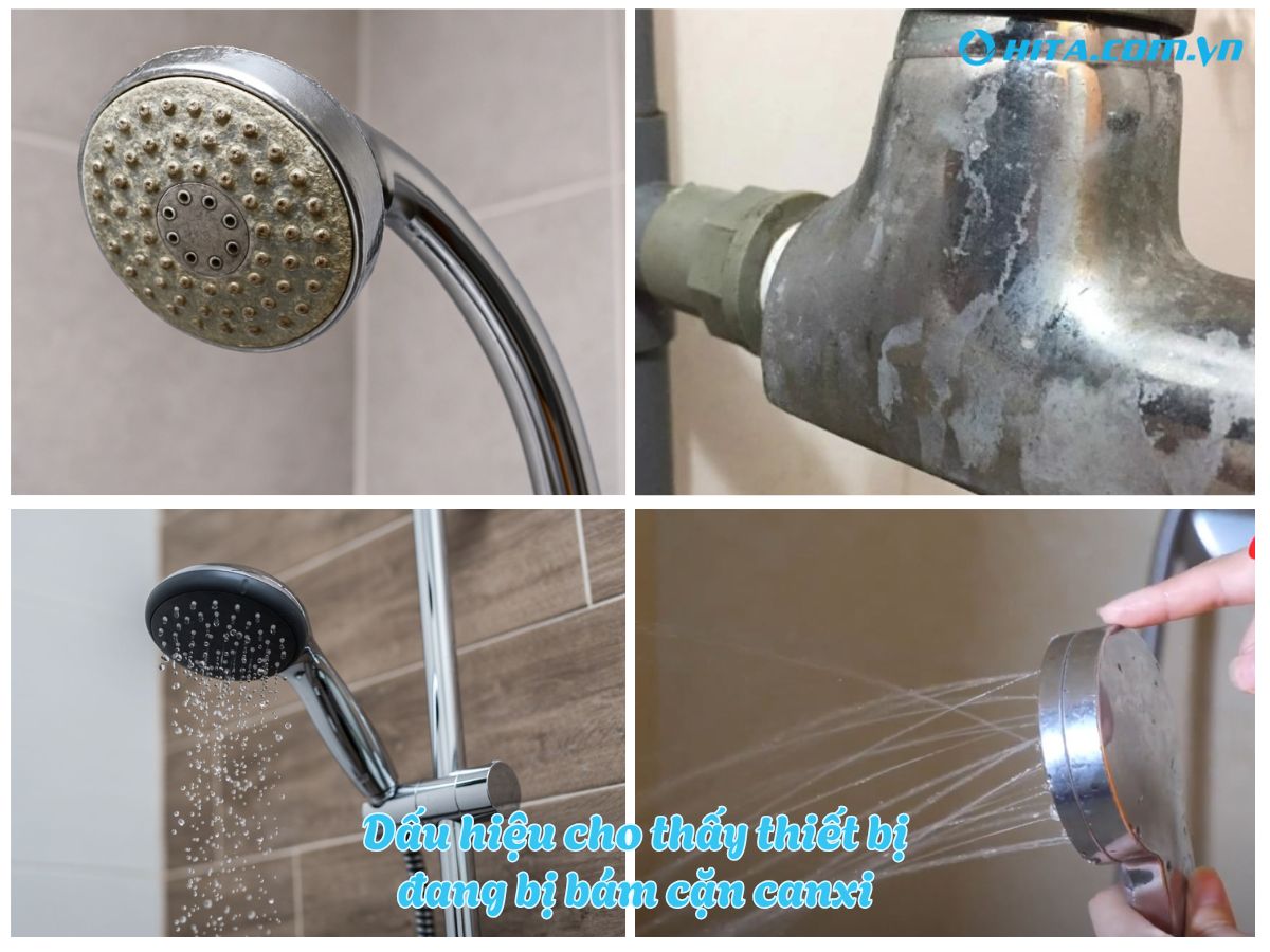 Dấu hiệu cho thấy thiết bị đang bị cặn canxi tấn công