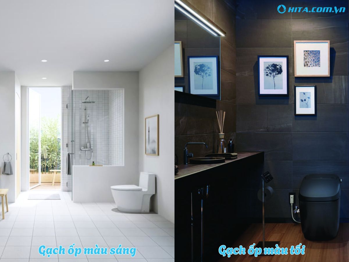 Lựa chọn màu sắc và gạch ốp lát khi cải tạo toilet