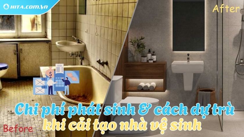 Khoản chi dễ phát sinh và cách dự trù khi cải tạo toilet