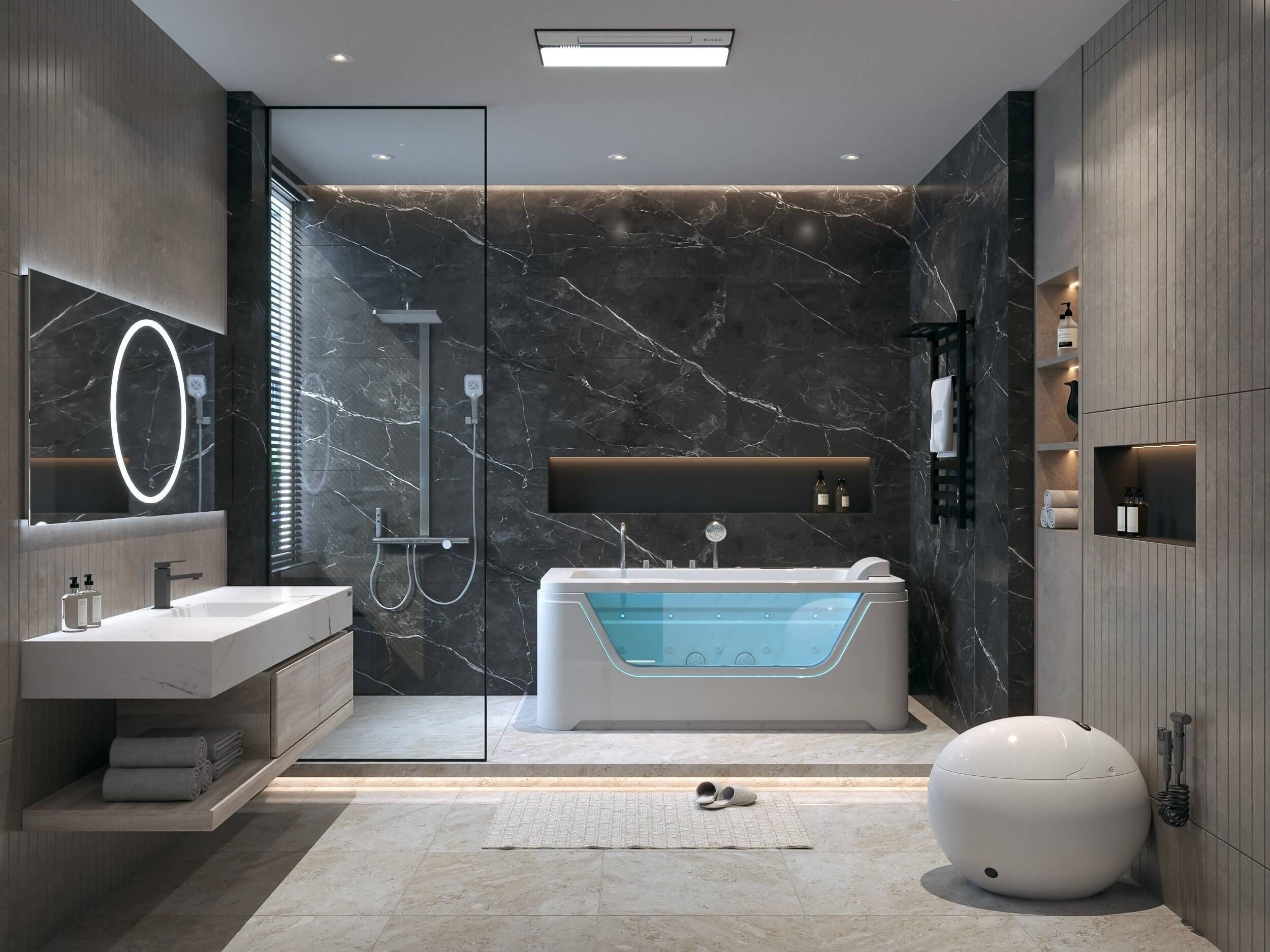 Kích thước nhà vệ sinh tiêu chuẩn cho phòng VIP: