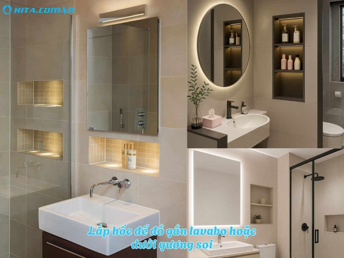 Những vị tr&iacute; tạo hốc để đồ hợp l&yacute; trong ph&ograve;ng tắm 3