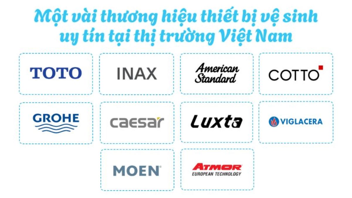 chọn mua thiết bị vệ sinh từ c&aacute;c thương hiệu uy t&iacute;n