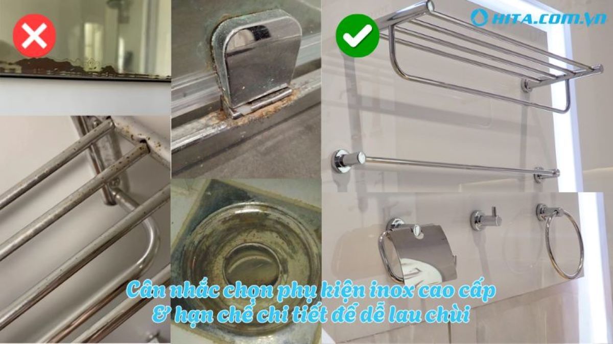 Chọn phụ kiện nh&agrave; tắm ph&ugrave; hợp