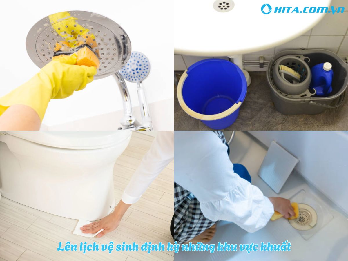 L&ecirc;n lịch vệ sinh định kỳ c&aacute;c g&oacute;c khuất