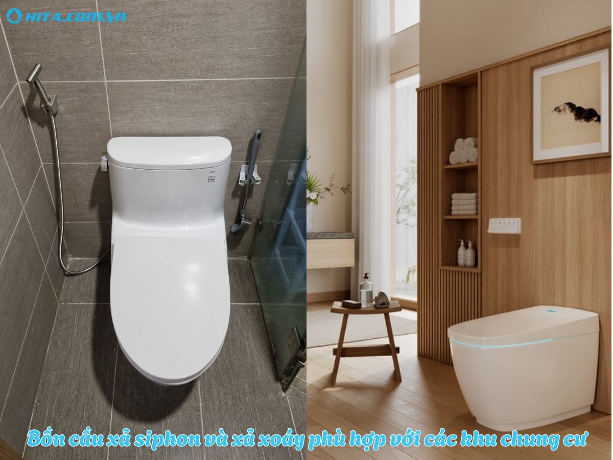 Chung cư nên chọn kiểu xả nào?