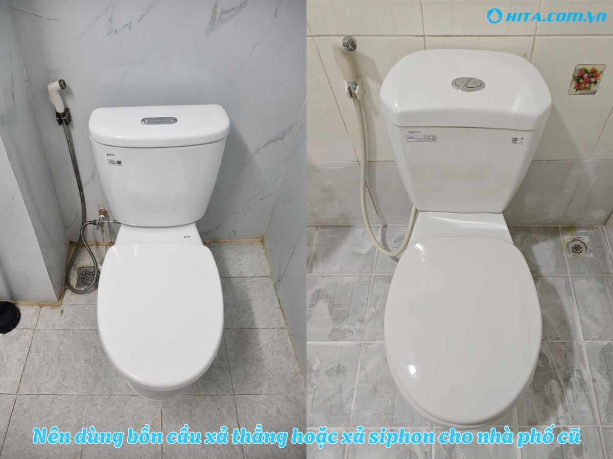 Nhà phố nên chọn kiểu xả nào 1