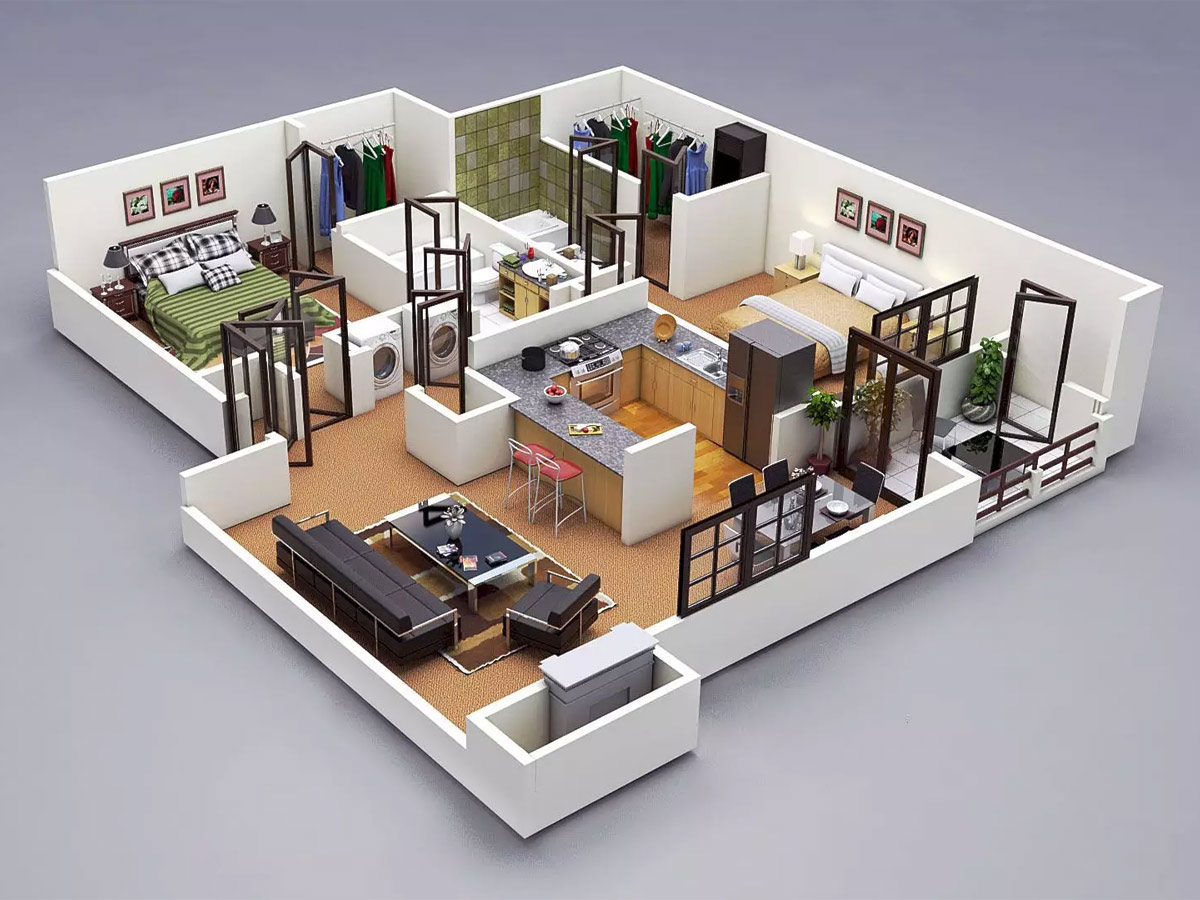 Phần kiến trúc sẽ giúp gia chủ sẽ nhìn thấy được kiểu dáng và màu sắc của ngôi nhà như thế nào, chất liệu sử dụng cho từng mảng là gì,…