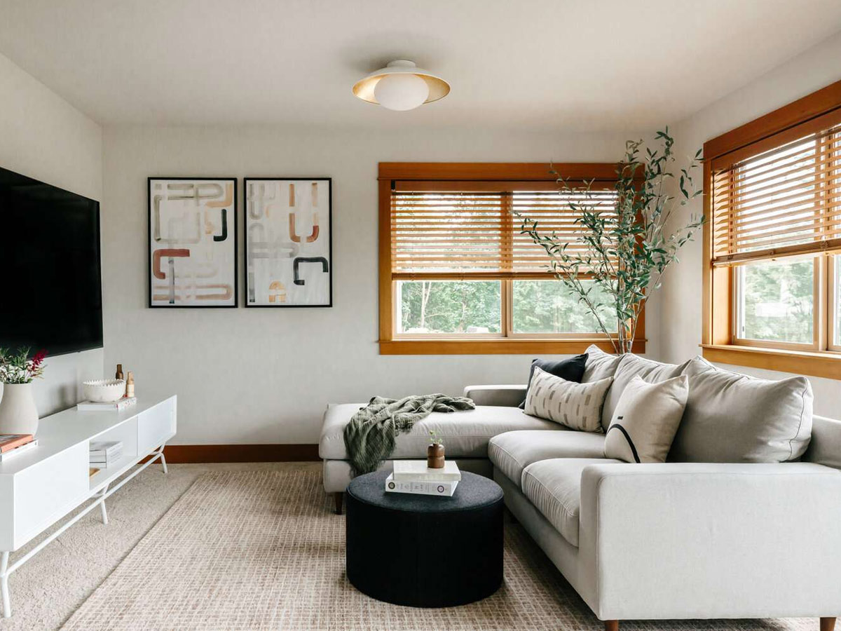 Sử dụng những phối màu trung tính nhẹ nhàng và lựa chọn đồ nội thất sao cho phù hợp