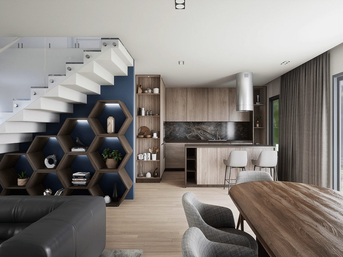 Kiểu nhà đẹp với phong cách kiến trúc hiện đại