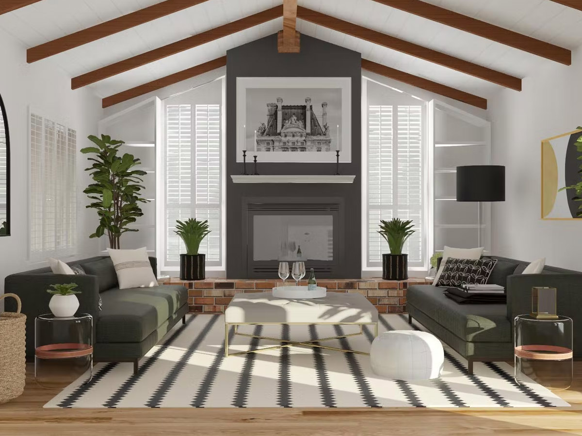 Phòng khách cần phải nhận được nguồn ánh sáng tự nhiên để tạo ra sự thông thoáng, dễ chịu