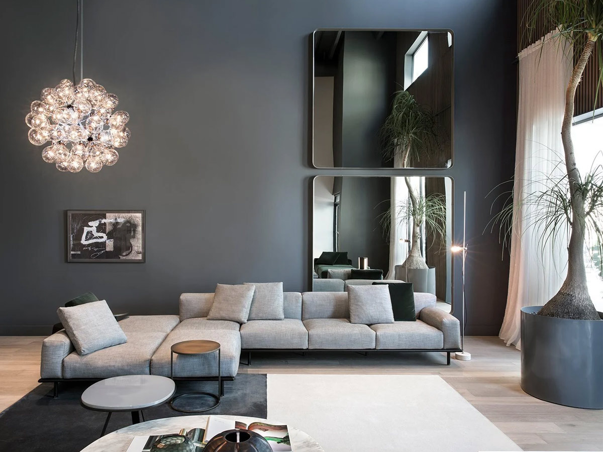 Hệ thống đèn chiếu sáng nhân tạo rất cần thiết cho không gian phòng khách vào thời điểm ban đêm