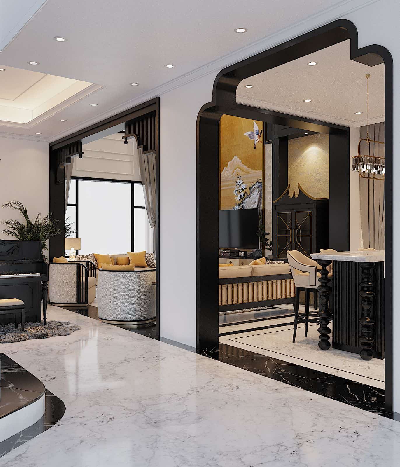 Sự tin tin của gia chủ thể hiện nội thất ấn tượng