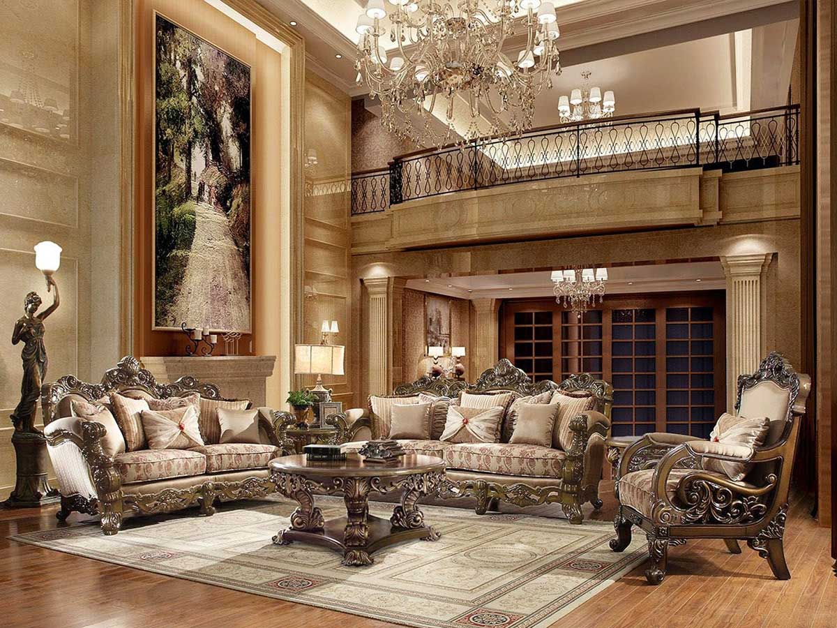 Ánh sáng màu vàng, dịu nhẹ là một sự lựa chọn hoàn hảo đối với không gian phòng khách theo phong cách sang trọng hay tân cổ điển