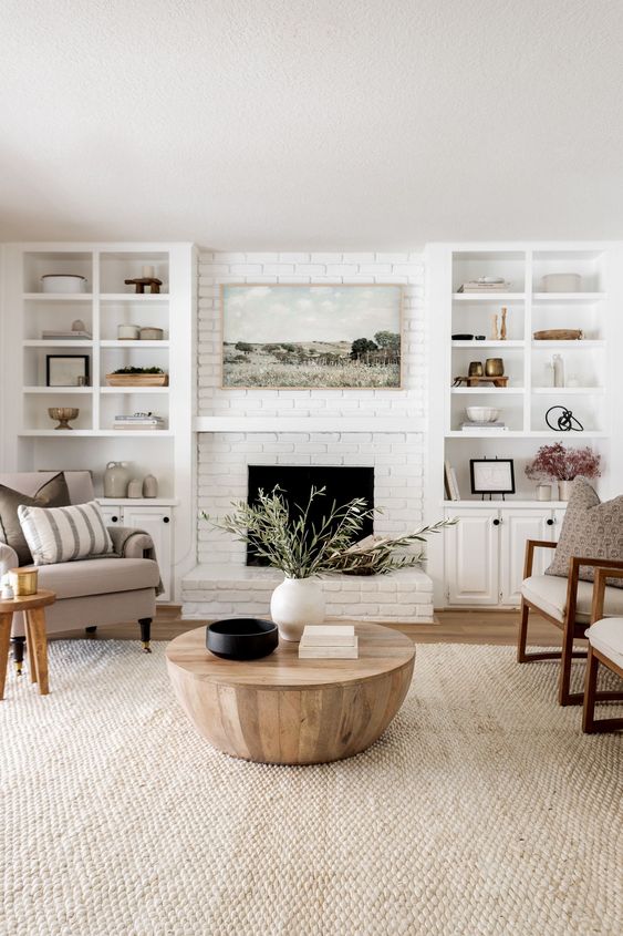 Tủ đựng đồ tích hợp với kệ tivi phòng khách