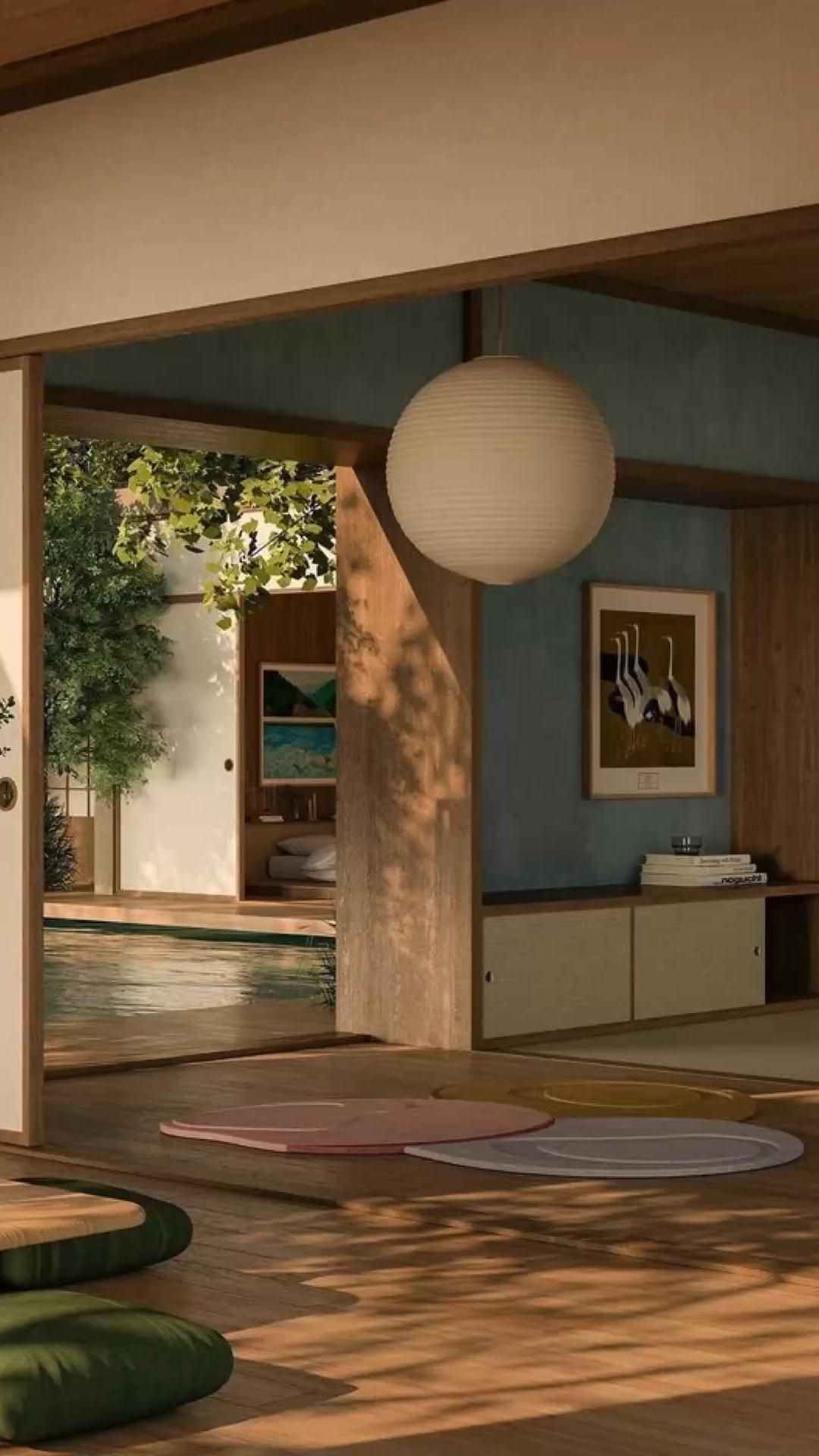 Ốp sàn nhà gỗ tạo sự gần gũi ngay khi bước vào nhà