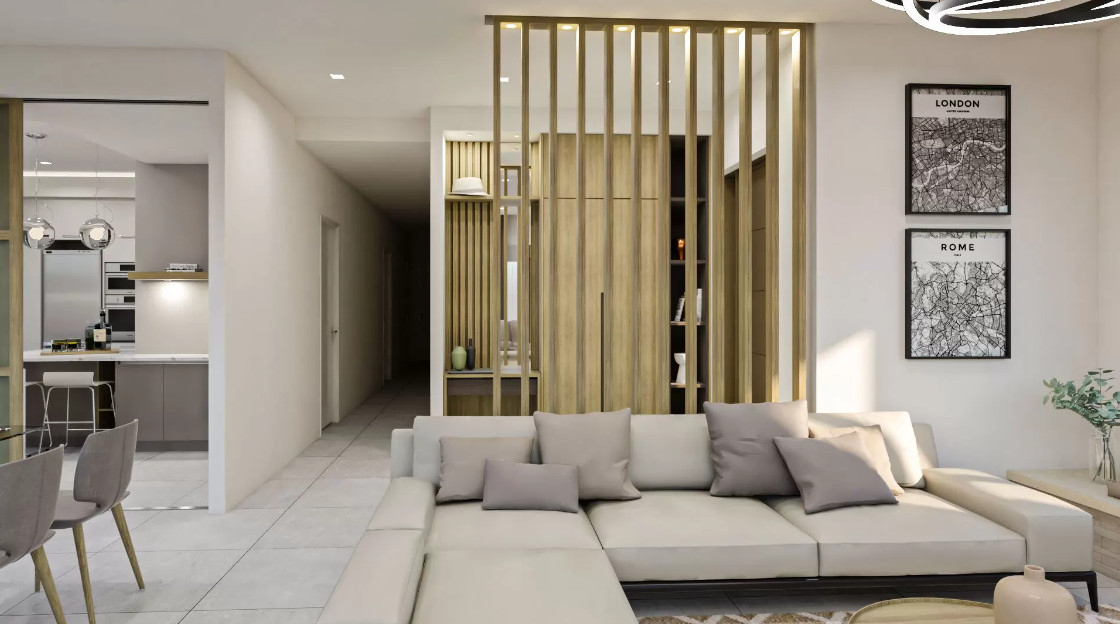 Lam gỗ trang trí phòng khách đẹp