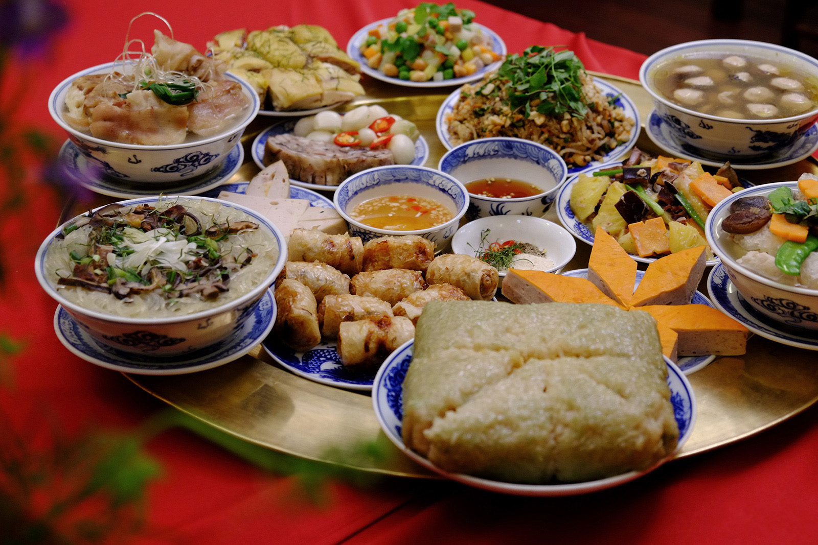 Mâm cỗ tết truyền thống 