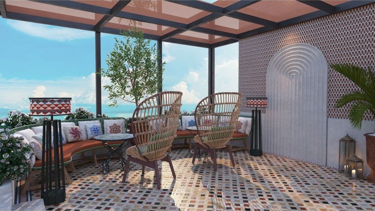 s&acirc;n thượng l&agrave; kh&ocirc;ng gian l&yacute; tưởng để tạo g&oacute;c thư gi&atilde;n