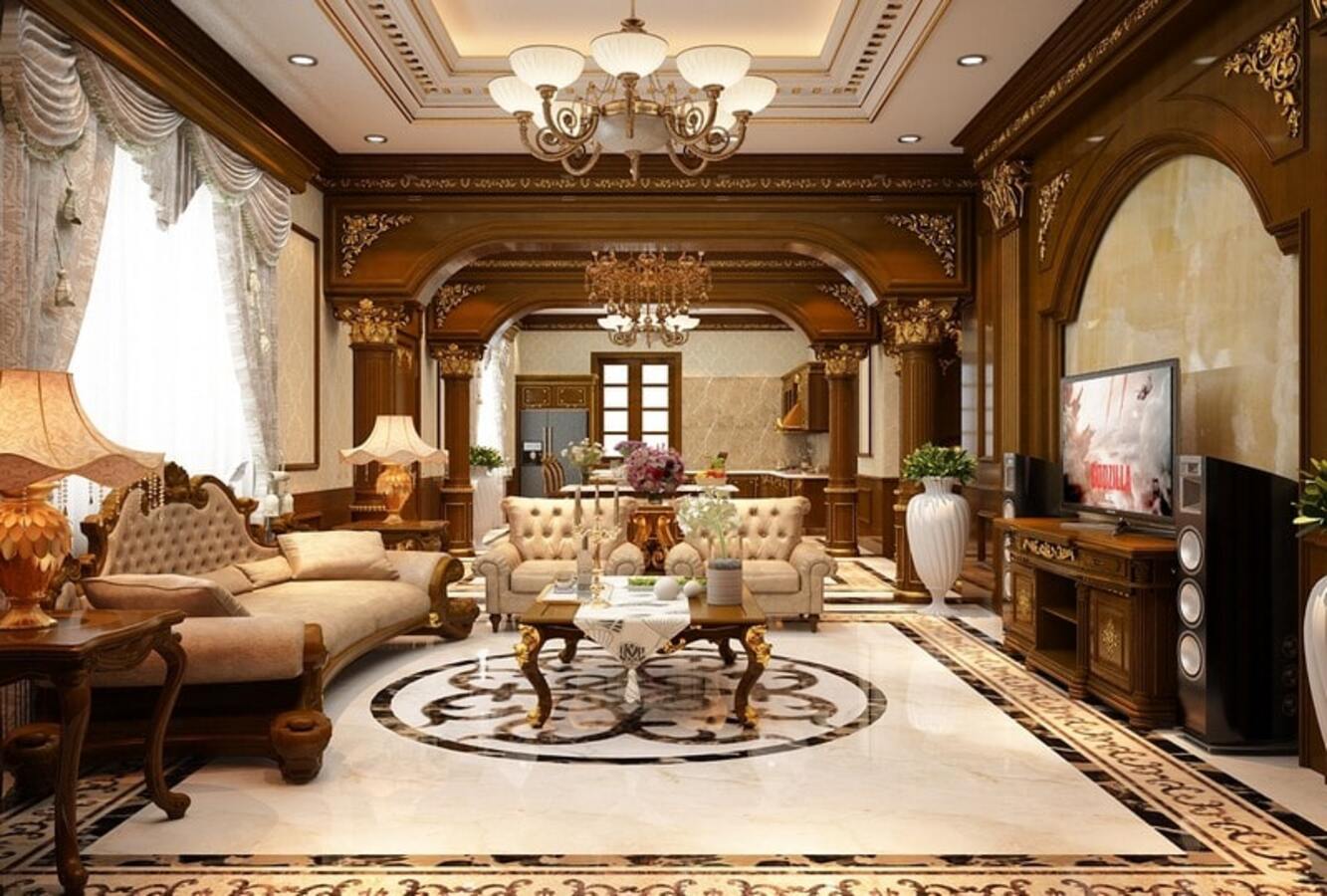Phong cách cổ điển mang đến vẻ đẹp huyền bí, độc đáo cho phòng khách của bạn