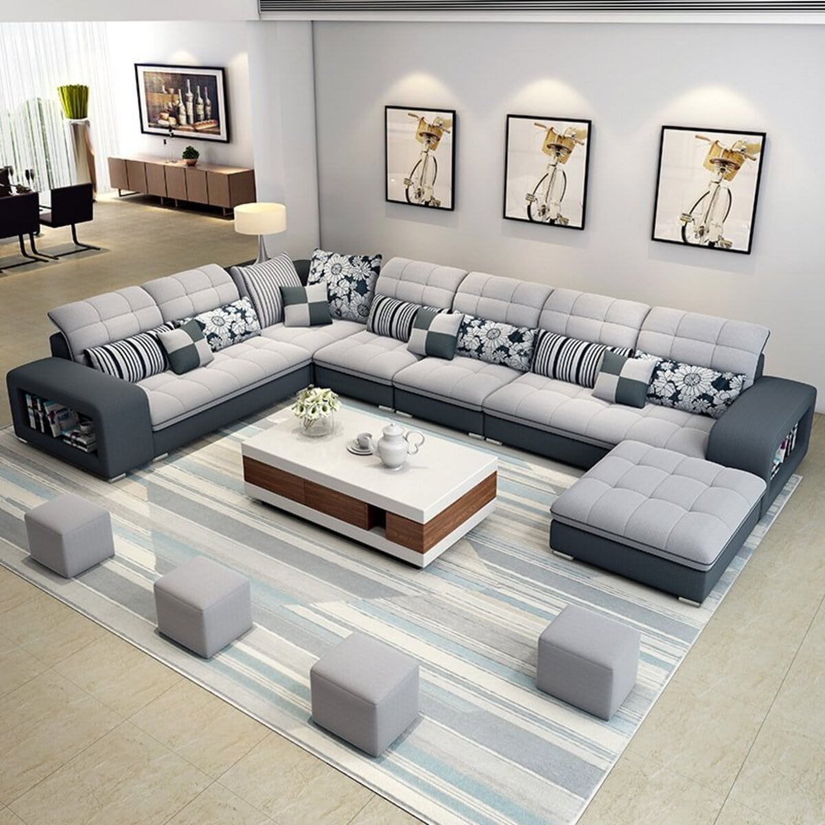 Bộ sofa được lựa chọn cần có màu sắc phù hợp với thiết kế chung của phòng khách