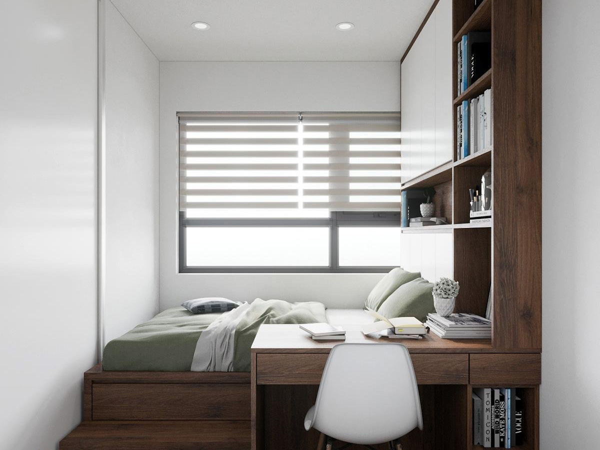 Những mẫu giường thông minh được tích hợp ngăn kéo phía dưới sẽ vừa là nơi để bạn nghỉ ngơi, thư giãn, vừa cung cấp không gian để đồ đạc, quần áo