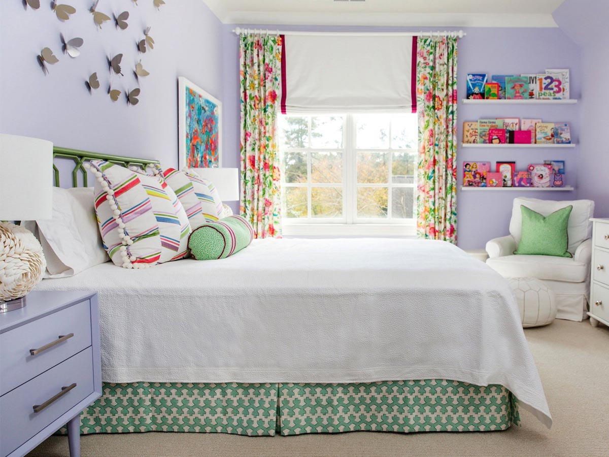 Sử dụng những sắc màu sáng, rực rỡ giúp các bé tươi vui và nâng cao tính sáng tạo hơn