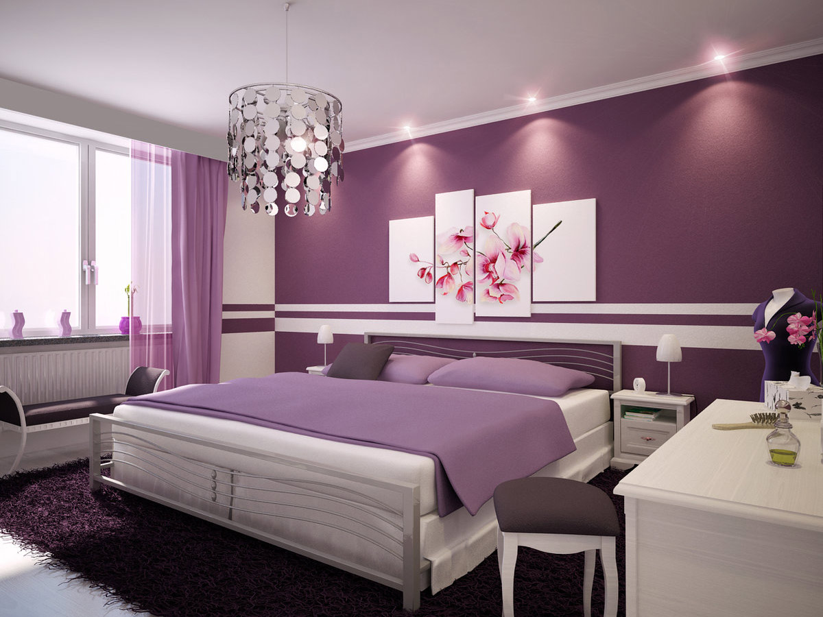 Sắc tím được thiết kế bắt mắt, tinh tế với họa tiết đơn giản, giúp mang lại không gian thư giãn, nghỉ ngơi thoải mái nhất