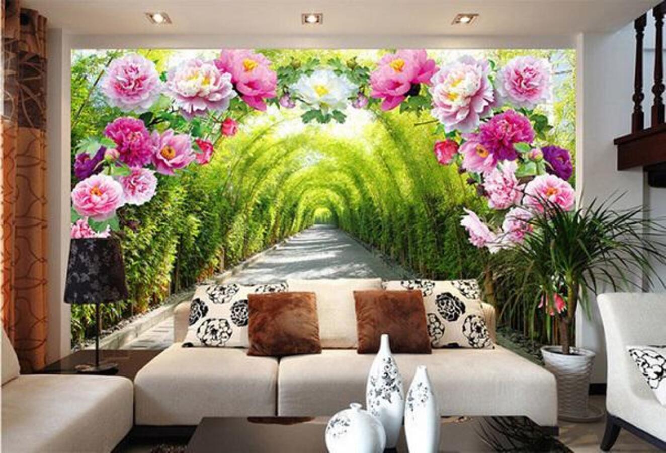 Bức tranh 3D này như thể đưa bạn vào một khu vườn xinh đẹp