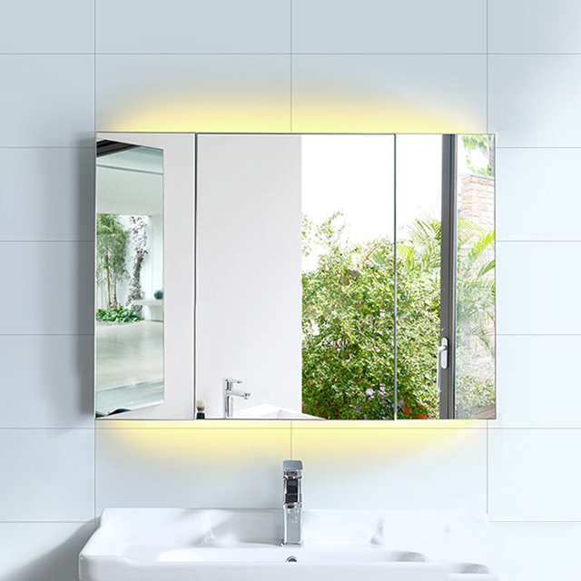 Tủ gương nhà tắm thông minh tích hợp đèn LED hiện đại