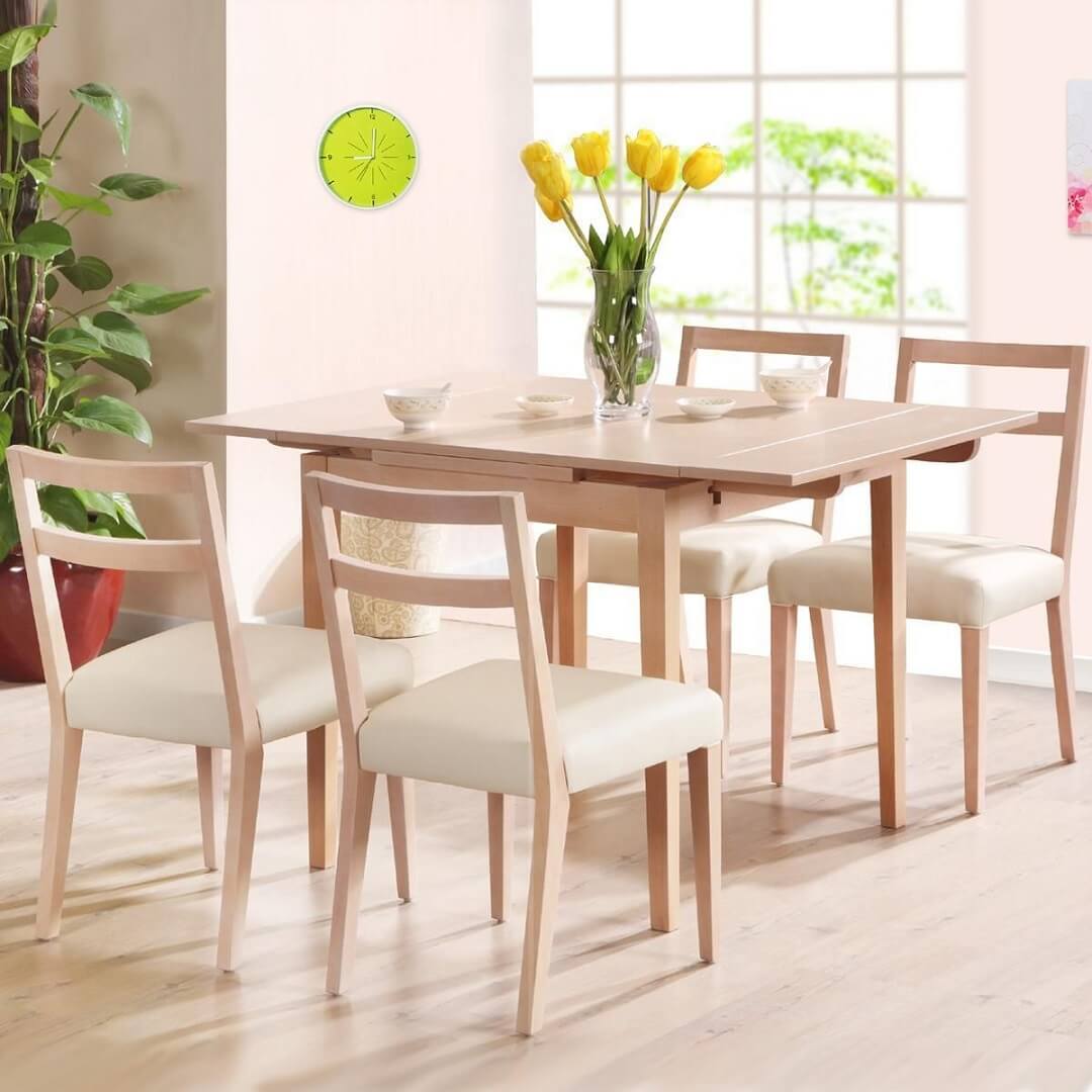 Kích thước bàn ăn 4 người rất phổ biến trong nhiều gia đình hiện nay