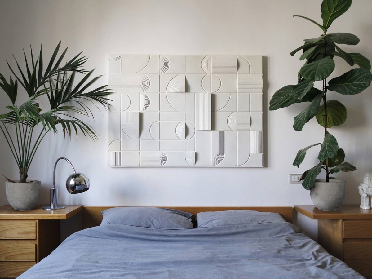 Cây phong thủy là một sự lựa chọn tốt để trang trí không gian nội thất phòng ngủ