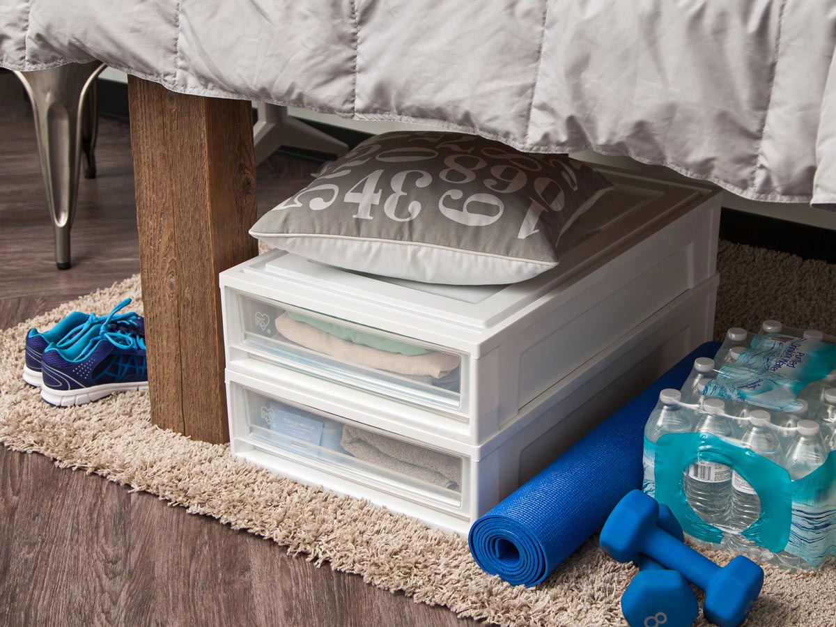 Hạn chế để vật dụng, đồ đạc dưới gầm giường