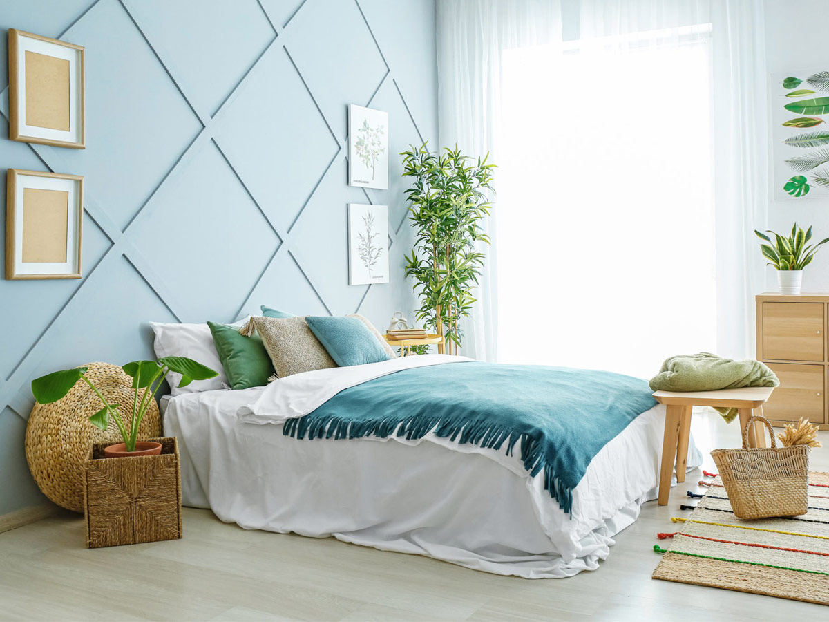 Nhóm màu Pastel sẽ tạo ra hiệu ứng dễ chịu, mang lại cảm giác bình tĩnh, thanh thản, giúp bạn dễ chìm vào giấc ngủ và ngủ ngon hơn