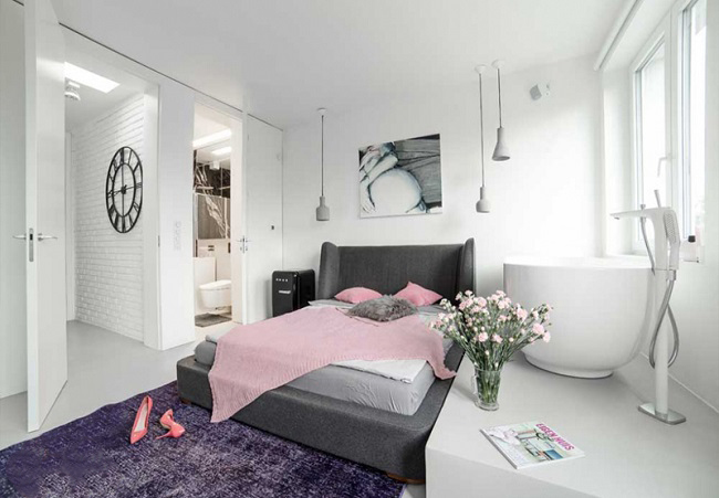 Mẫu thiết kế phòng ngủ 15m2 có toilet 