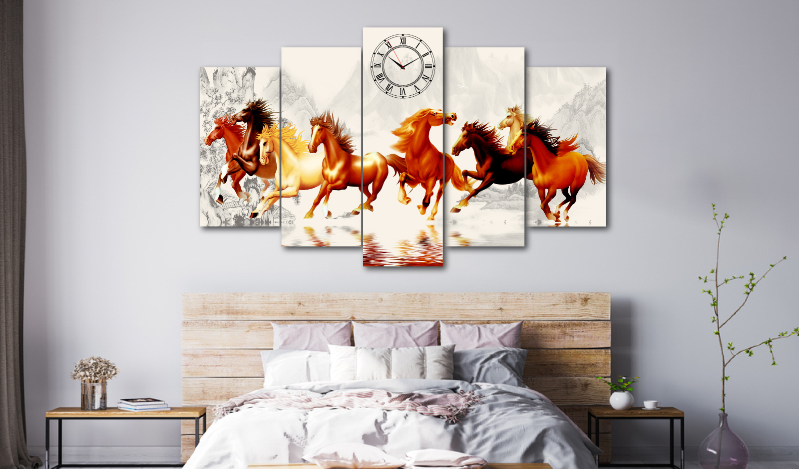 Gam màu cam, nâu của tranh phong thủy hợp với gia chủ mệnh Thổ