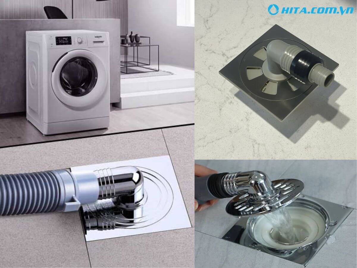 Phễu thoát sàn cho khu vực máy giặt