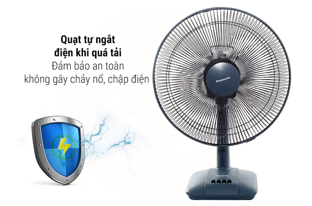 Công tắc an toàn trang bị trong quạt giúp không gây cháy nổ