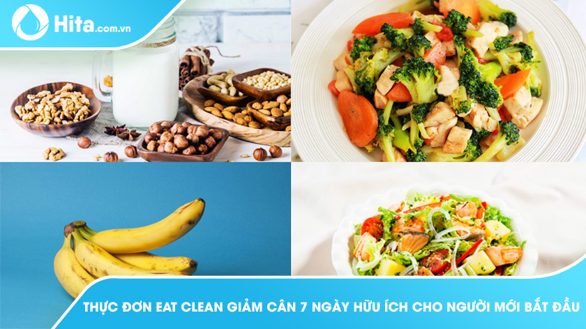 thực đơn eat clean giảm cân 7 ngày đơn giản