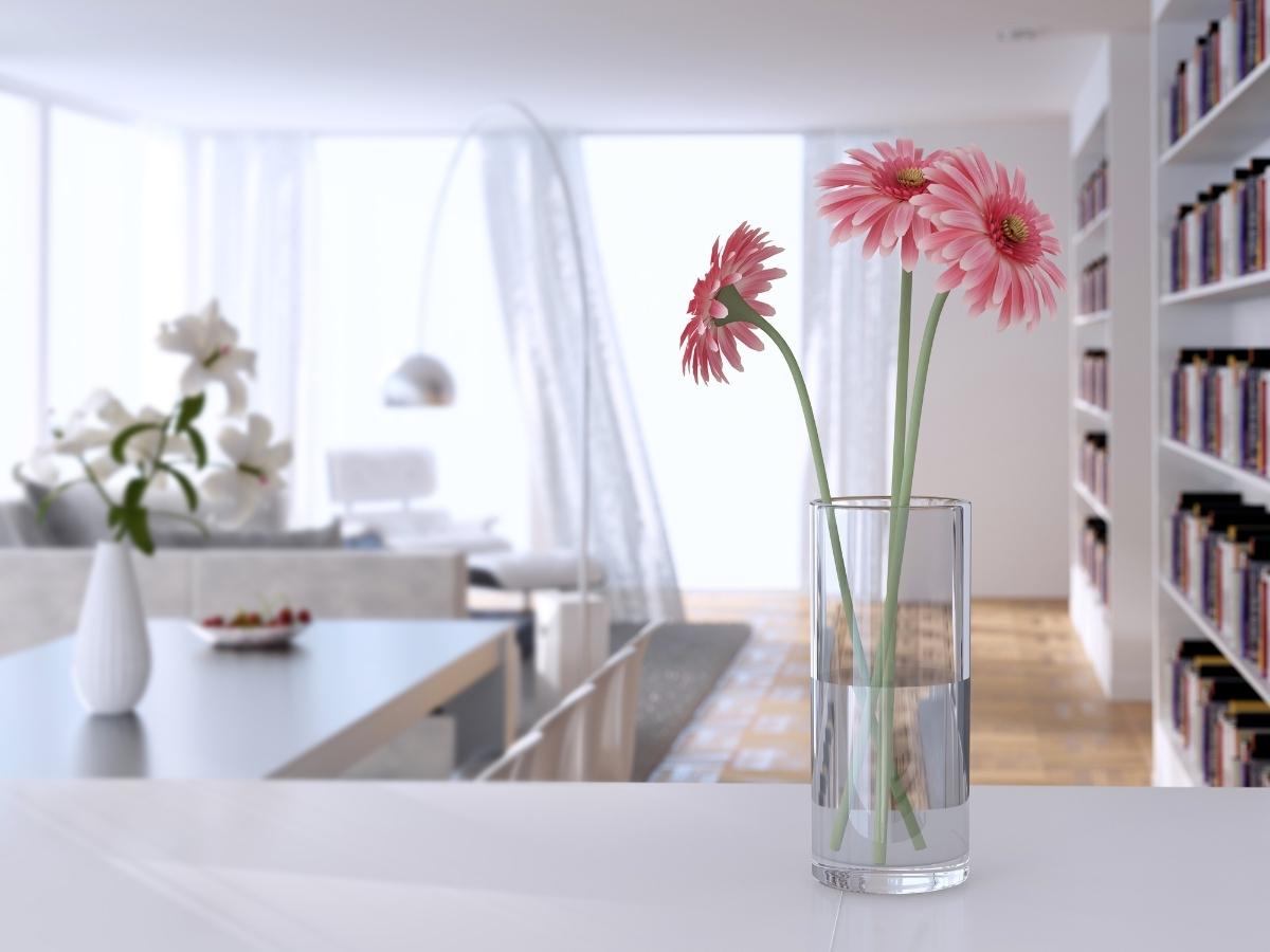 Khử mùi nhà mới xây bằng hoa tươi