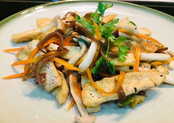 Đậu phụ xào rau củ