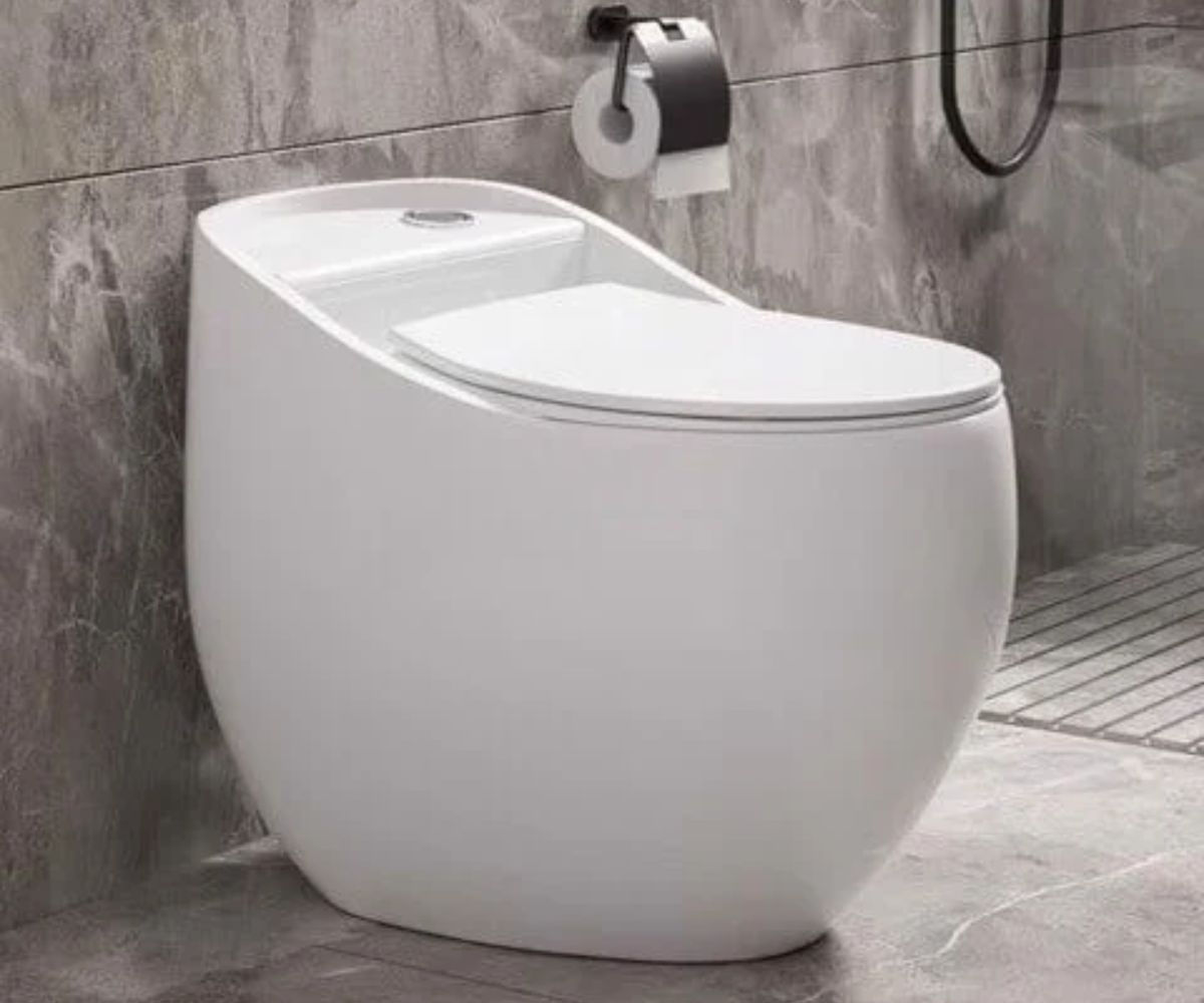 Bồn cầu trứng INAX là điểm nhấn nổi bật