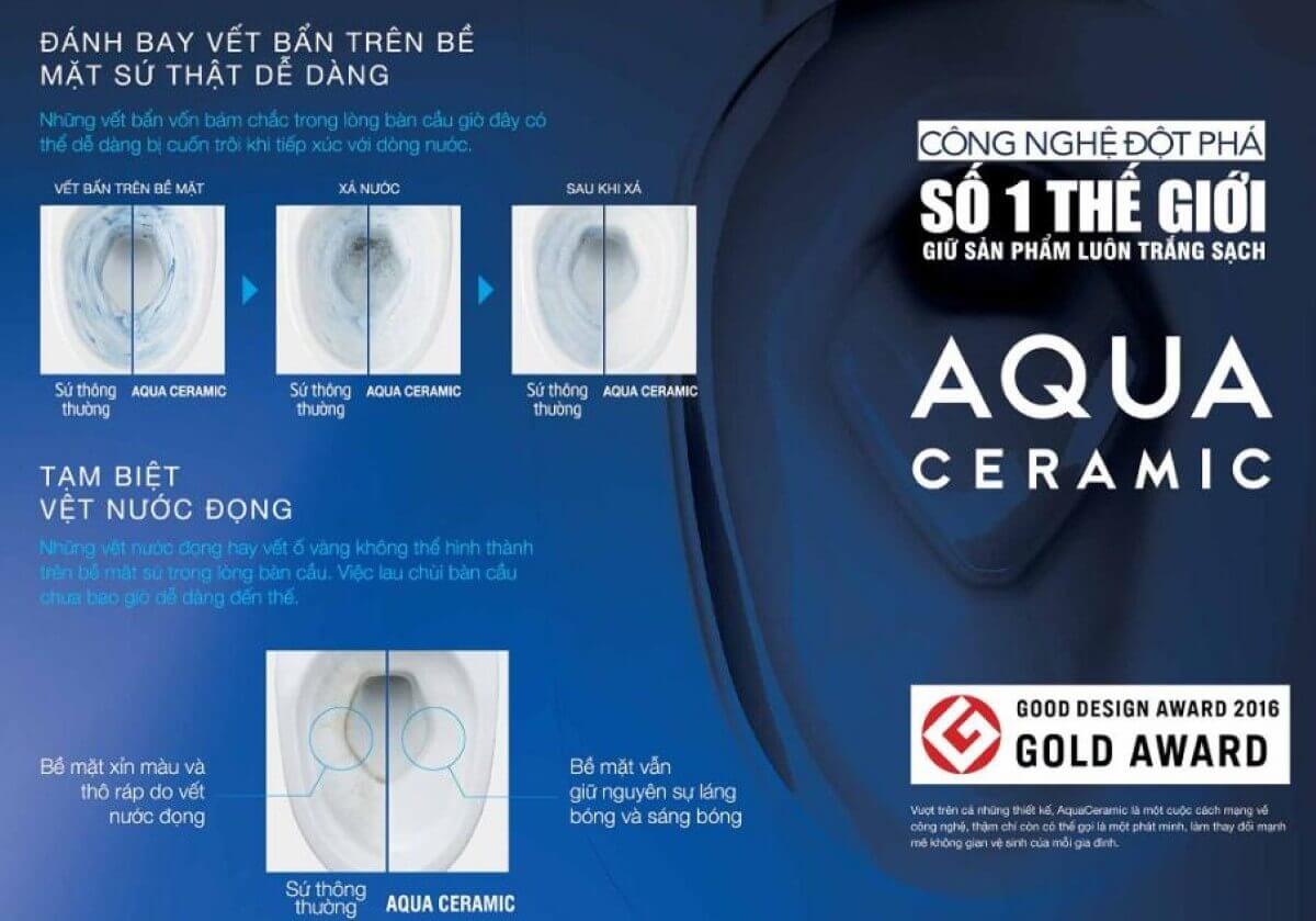 Những điểm mạnh của công nghệ men sứ AQUA CERAMIC