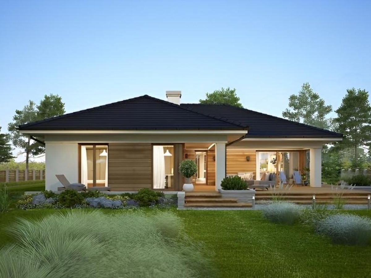 Mẫu nh&agrave; gỗ cấp 4 đẹp kiểu Ch&acirc;u &Acirc;u 2