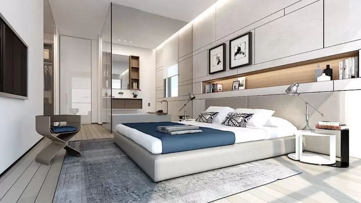 Thiết kế ph&ograve;ng ngủ 27m2 sang trọng, tiện nghi