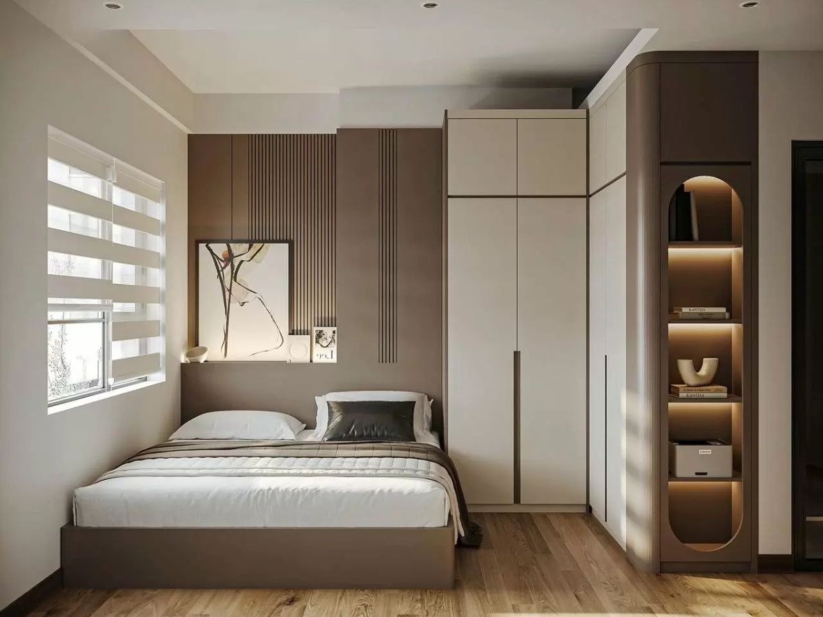 Ph&ograve;ng ngủ phong c&aacute;ch hiện đại ph&ugrave; hợp với đa dạng c&aacute;c loại h&igrave;nh nh&agrave; ở