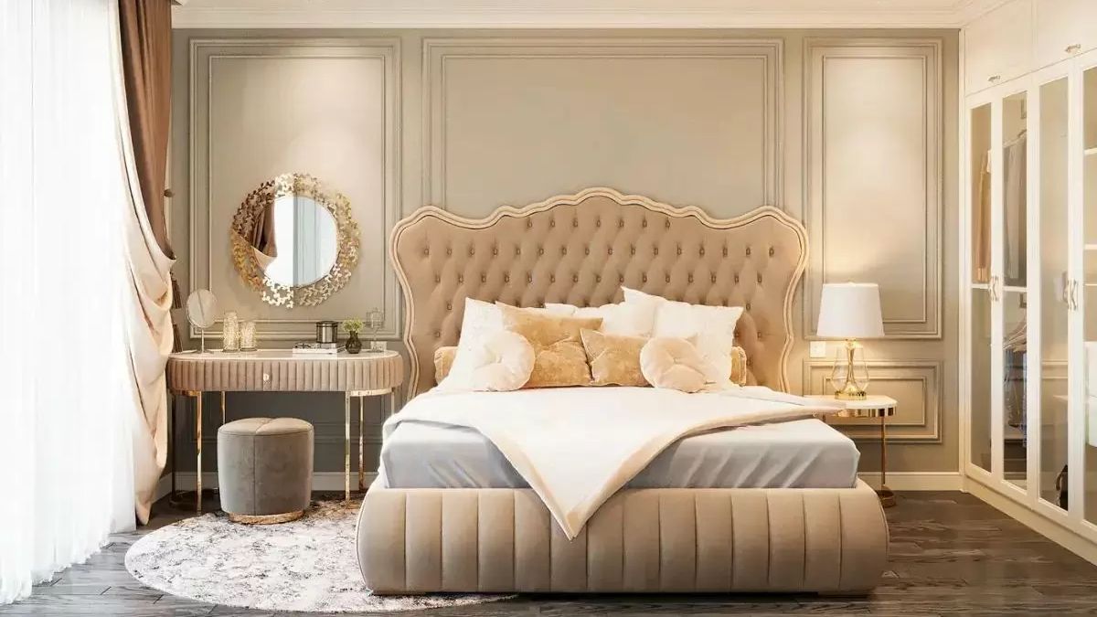 Thiết kế ph&ograve;ng ngủ phong c&aacute;ch t&acirc;n cổ điển