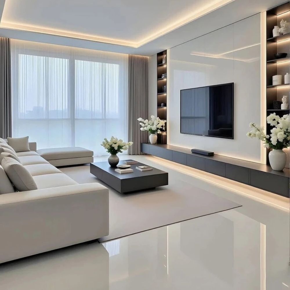 Hệ thống đ&egrave;n chiếu s&aacute;ng sang trọng sẽ gi&uacute;p căn ph&ograve;ng của bạn th&ecirc;m hiện đại, đẳng cấp
