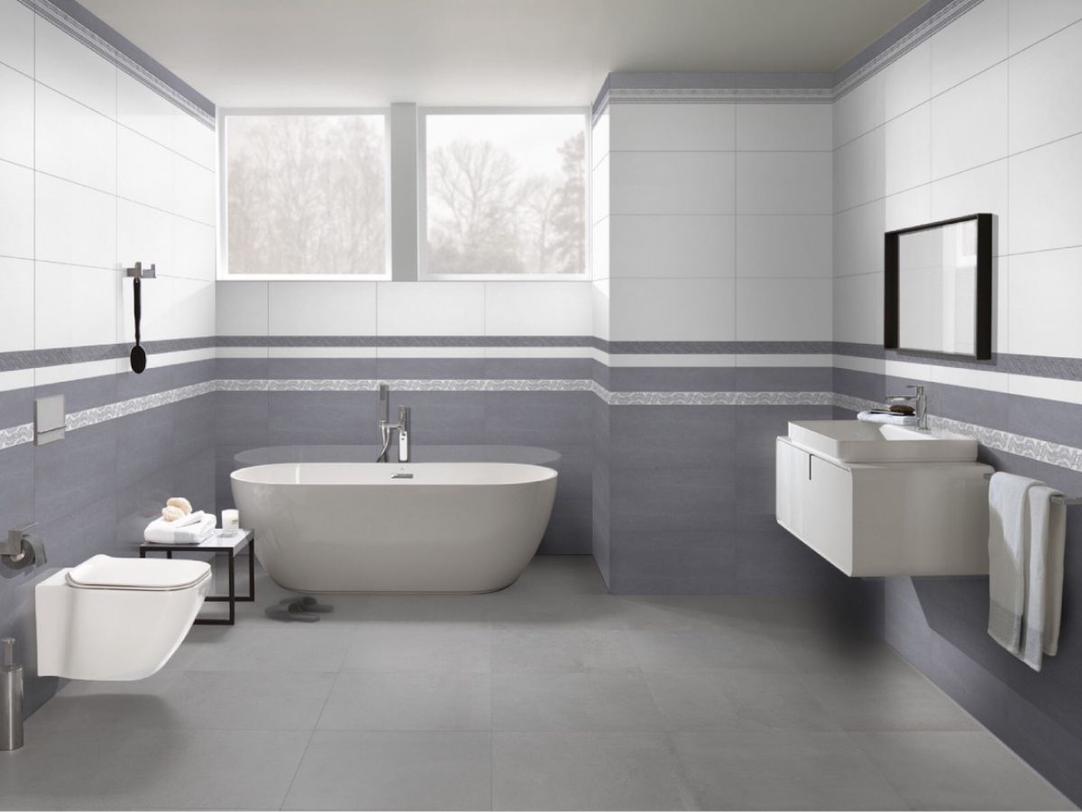 Gạch nh&agrave; vệ sinh đơn sắc mang lại sự trang nh&atilde; v&agrave; gọn g&agrave;ng cho nh&agrave; tắm